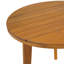Table d'appoint ronde d'extérieur, table de bout en bois