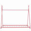 Lit plateforme simple en métal avec structure triangulaire, lit-438446752