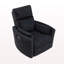 Mobilier de salon en velours côtelé noir 1 pièce-378000654