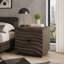 Table de chevet en bois massif avec 2 tiroirs, table de chevet sans poignée pour la chambre à coucher ou le salon-1204513357-1204513358