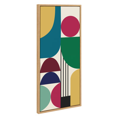 MCM Pattern 13 by Rachel Lee 3 Birdies Studio Framed Canvas Wall Art Print