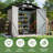 6 ft. W x 4 ft. D Outdoor Metal Storage Sheds with Floor for Patio, Garden, Lawn,Brown-122442614