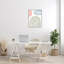 Abstrait arc-en-ciel et soleil rose à pois par Elizabeth Medley - impression-62162602-62162605