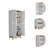 Multistorage Cabinet 59" H, Four Doors