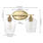 Dejon Iron/Seeded Glass Cottage Rustic LED Vanity Light-1821739452-1835372182