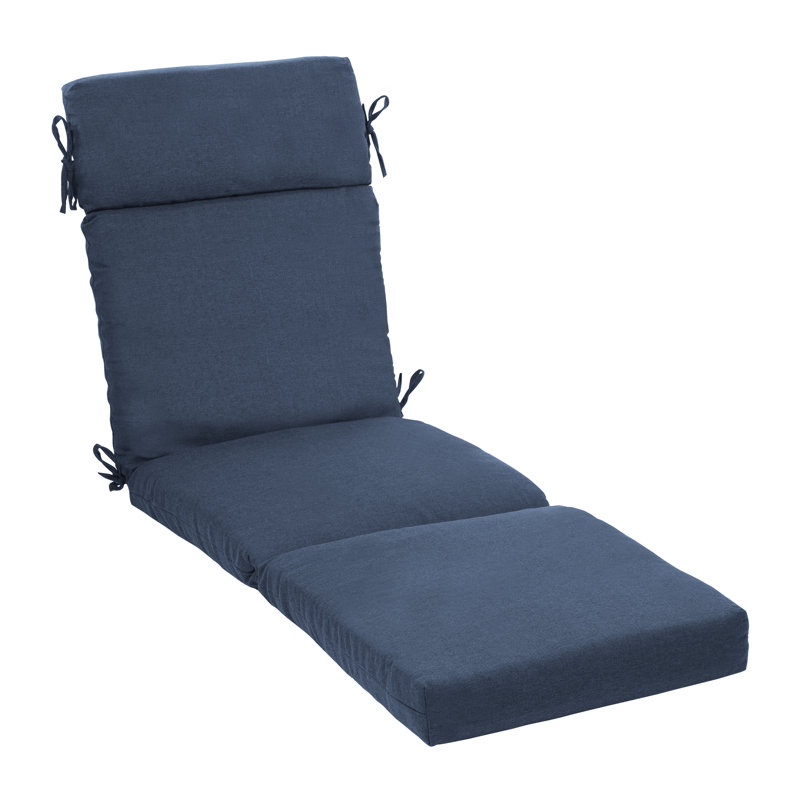 Arden Selections Oceantex Outdoor Chaise Lounge 4" Cushion, Ocean Blue