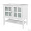 36" Bathroom Vanity with Ceramic Sink,Adjustable Shelf and Open Shelf-2084353850