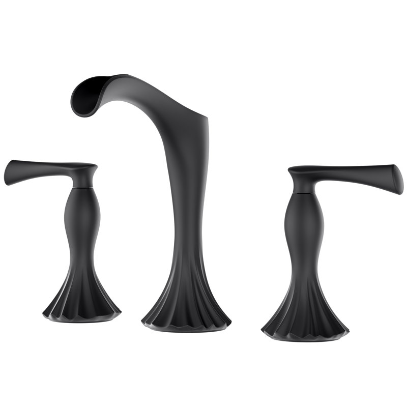 Robinet de salle de bain Rhen, Noir mat