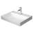 White Ceramic Rectangular Vessel Bathroom Sink-101887196