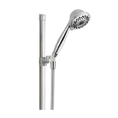 Delta Universal Showering Components Multi Function Slide Bar Shower Head In Chrome