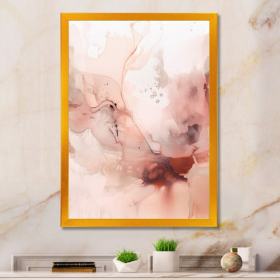 Pink Delicate Abstract Marble II " Pink Delicate Abstract Marble II "