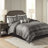 Luxury King Bed - 7 Piece Grey Bedding Comforter
