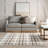 Crimson High-Low Plaid Tasseled Area Rug-373977487