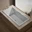 Underscore 72" x 36" Whirlpool Acrylic Bathtub with Heater-870200038