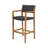 GENESEE WICKER & WOOD BAR STOOL