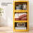 Modern Stackable Round Nightstand with Storage – 3-Tier Side Table Cabinet with Drawers-891580821