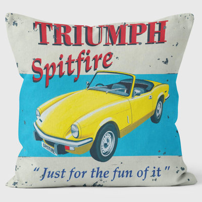 Triumph Spitfire - Martin Wiscombe - Art Print Cushion