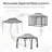 Quick-setup Metal Pop-up Shelter For Garden And Backyard Events