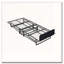 Metal Folding Bed Frame With Foam Mattress And Castors