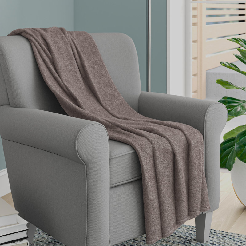 Gray Full/Queen Super Cozy Plush Bed Blanket