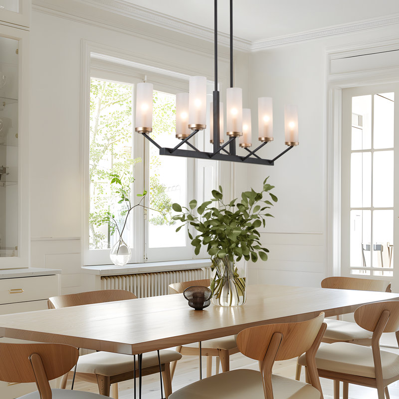 Luminaire suspendu linéaire pour îlot de cuisine à 8 lumières l 31,5 po Cedrial, certifié UL
