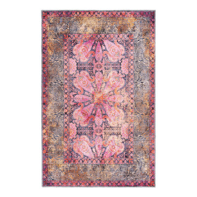 Tapis oriental rose / brun Guth