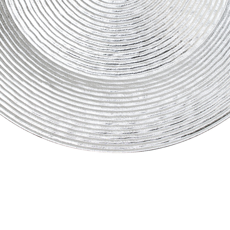 Plat de service en plastique 13 po - doré, Argent