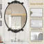 Miroir ovale en verre trempé Lunara-250403335-250403341