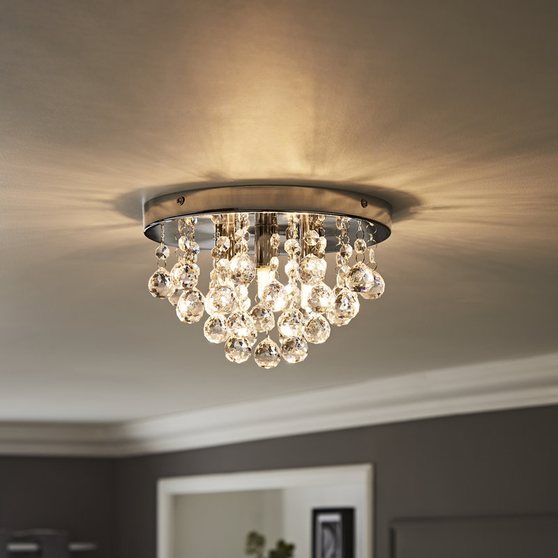 Taryn Acrylic Flush Mount, LED Bulb