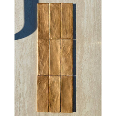 Baked Clay 2.56"x7.87" Matte Subway Tile
