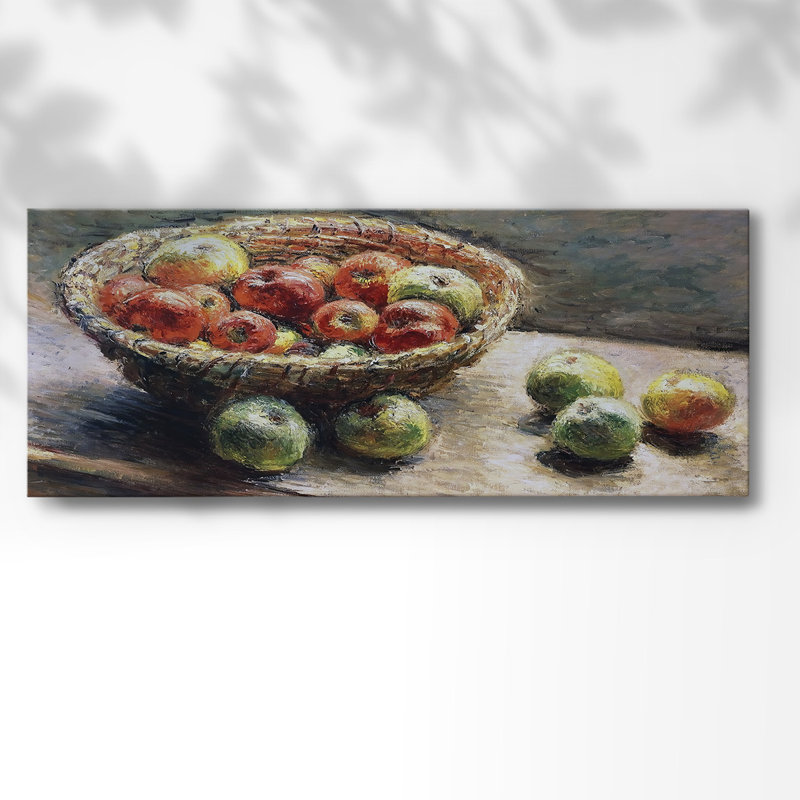 «The Plate With Apples», 1880, reproduction sur toile, H 8 po x l 20 po x P 1,5 po