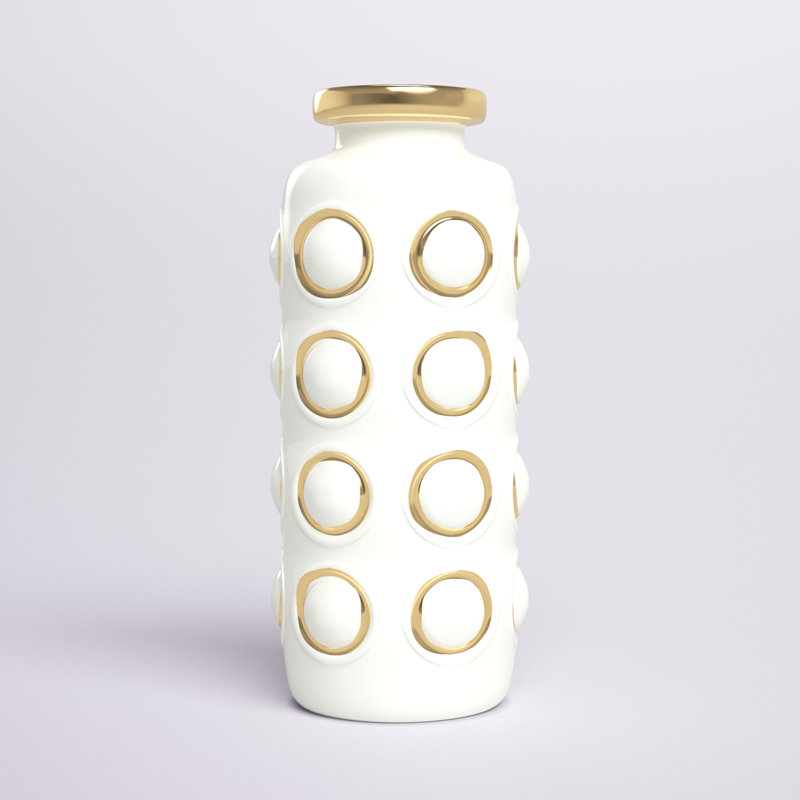 Vase de table Noelynn, H 16,4 po x l 6,4 po x P 6,75 po