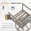 Chaise de patio pivotante avec coussins, chaises de patio berçantes en aluminium (ensemble de 2)-4046769