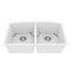 Ensemble d'évier de cuisine à double cuve 50/50 Karran Quartz 32-1 / 2 "X 19-1 / 2"-50597898