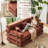 78.7" King Size Convertible Sleeper Sofa Bed With 3 Pillows,Retro Chenille Folding Mattress Couch, High Resilience Memory Foam Mattress Sofa Removable And Washable, Suitable For Small Space In Living Room, No Assembly Required-1592182293