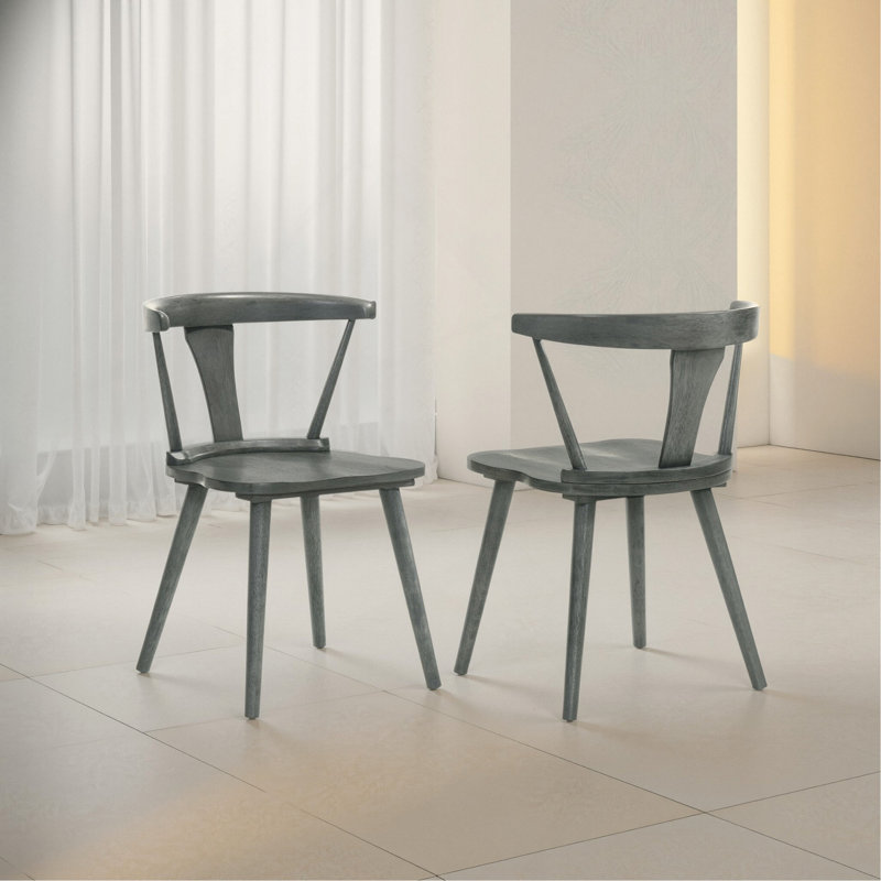 [Ensemble de 2] Chaises de salle à manger de ferme, chaises d'appoint pour la cuisine et la salle à manger, assemblage facile