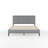 Martha Stewart Jett Wooden Platform Bed With Upholstered Base And Triple Inset Headboard-97967482-97967481