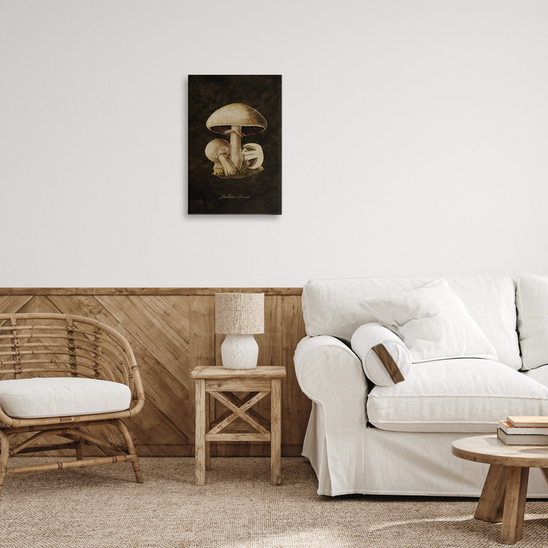 «Portobello Mushroom Study», art mural par Tina Higgins Designs, Inc., H 24 po x l 16 po
