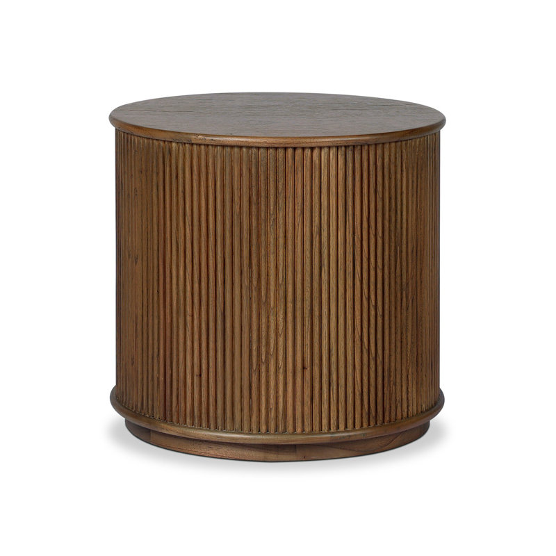 Ona End Table-Amber Mindi Veneer, Amber Mindi Veneer