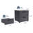 Nestl Wooden Nightstand with 2 Drawers-100255615-100830004