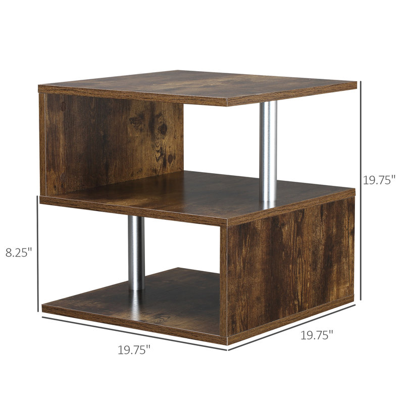 Homcom 20" Modern End Table (Only Tables, No Chairs)