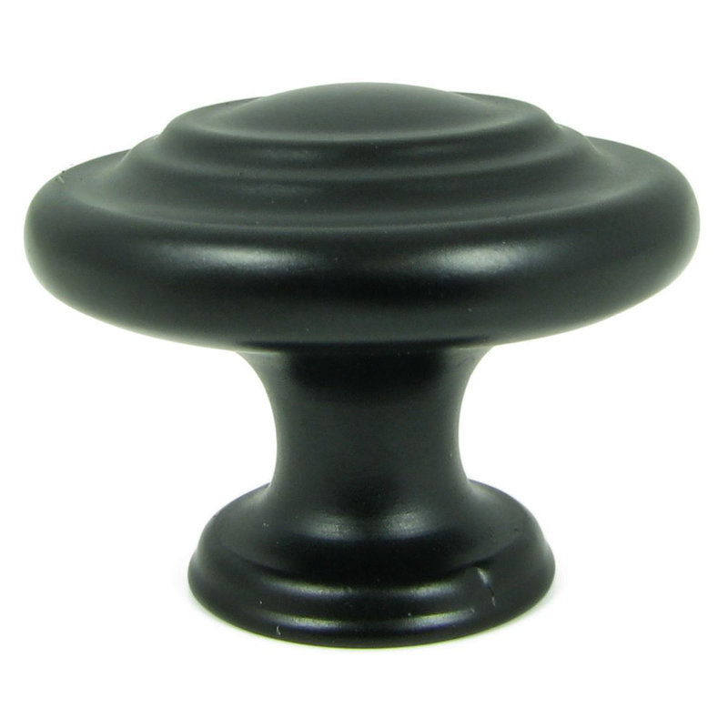 1 1/4" Diameter Mushroom Knob Multipack, Matte Black