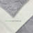 Antibacterial Soft Pile Anti Slip Smoke White Leaves Rug-1454494368