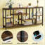 Table d'appoint attrayante, canapé rustique, console