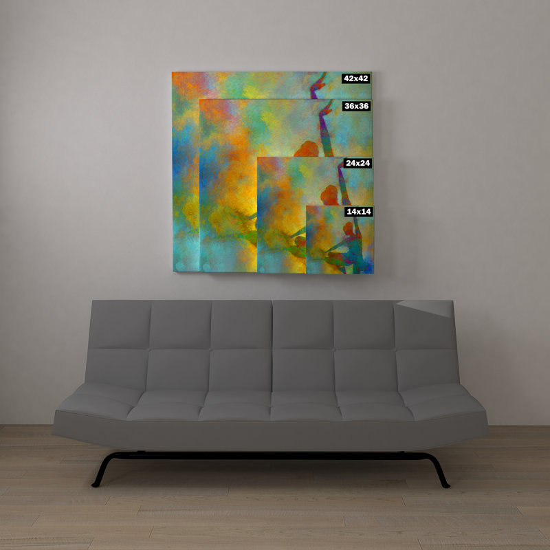 « uno dancer i féminine », impression sur toile, H 14 po x l 14 po x P 1,5 po