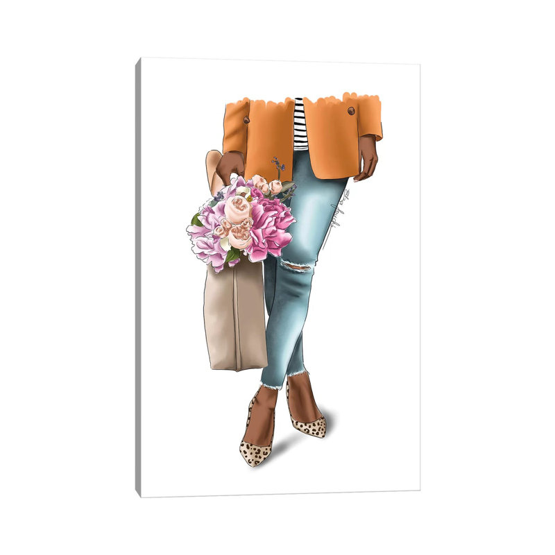 Outfit Goals by Elza Fouche - Painting on Canvas, 30.48cm H x 20.32cm W x 1.91cm D, Wrapped Canvas