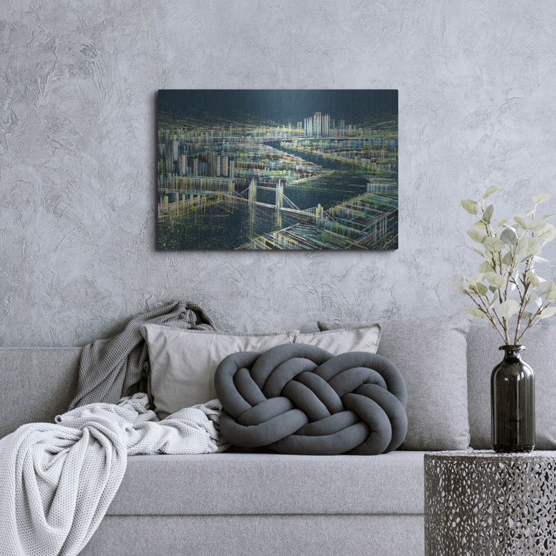 «London At Midnight» par Marc Todd, H 24 po x l 36 po