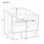 Fauteuil demi-tonneau capitonné de 28,3 po Pim-32916129