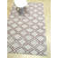 Tapis géométrique contemporain en laine tissé à la main rose prune Hensley 5 pi x 8 pi