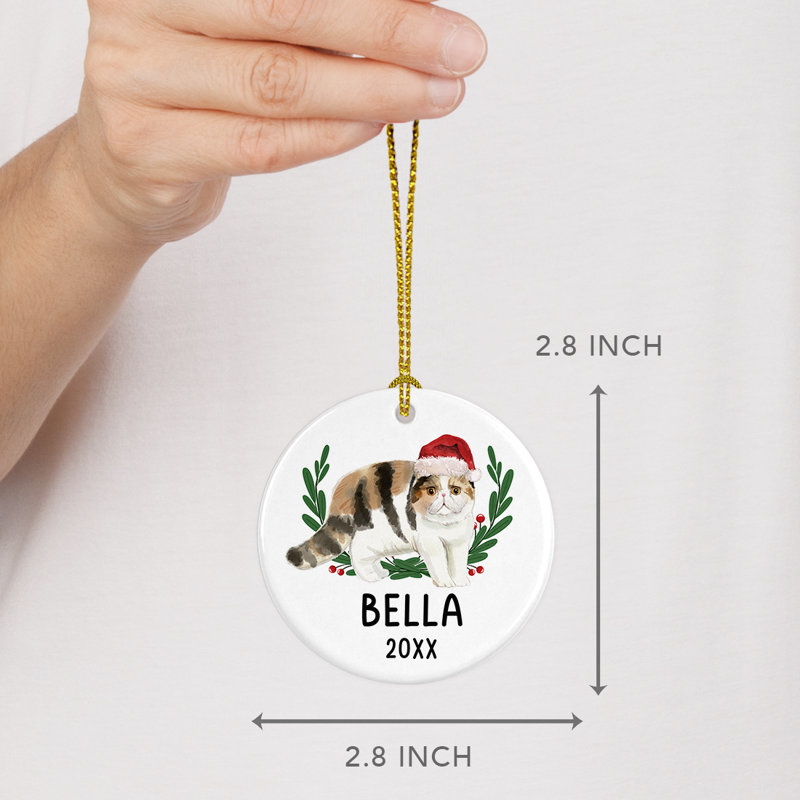 Ornement boule de chat